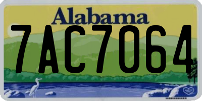 AL license plate 7AC7064