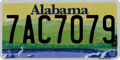 AL license plate 7AC7079