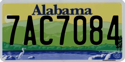 AL license plate 7AC7084