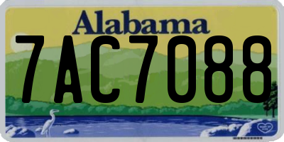 AL license plate 7AC7088