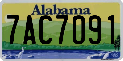 AL license plate 7AC7091