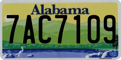 AL license plate 7AC7109