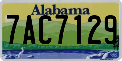 AL license plate 7AC7129
