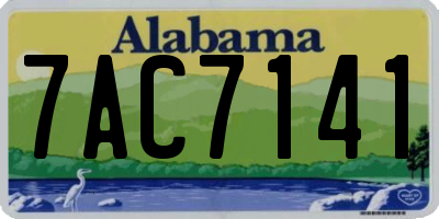 AL license plate 7AC7141