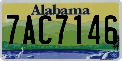AL license plate 7AC7146
