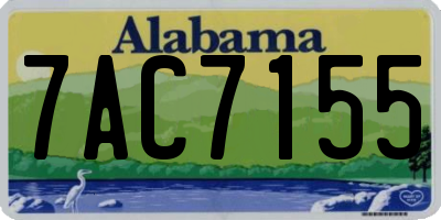 AL license plate 7AC7155