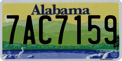 AL license plate 7AC7159