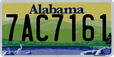 AL license plate 7AC7161