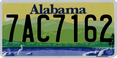 AL license plate 7AC7162