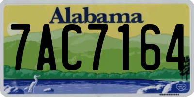 AL license plate 7AC7164