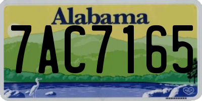 AL license plate 7AC7165