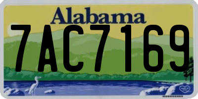 AL license plate 7AC7169