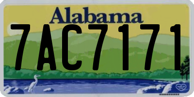 AL license plate 7AC7171