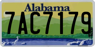 AL license plate 7AC7179