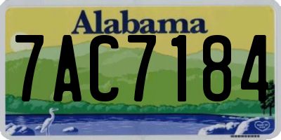 AL license plate 7AC7184