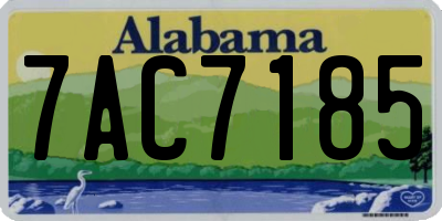 AL license plate 7AC7185