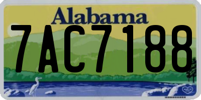 AL license plate 7AC7188