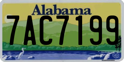 AL license plate 7AC7199