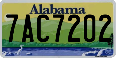 AL license plate 7AC7202