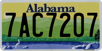 AL license plate 7AC7207