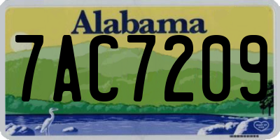 AL license plate 7AC7209
