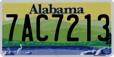 AL license plate 7AC7213
