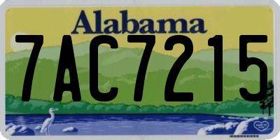 AL license plate 7AC7215