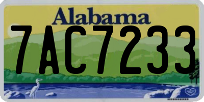 AL license plate 7AC7233