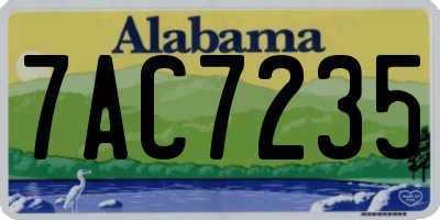 AL license plate 7AC7235