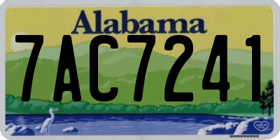 AL license plate 7AC7241