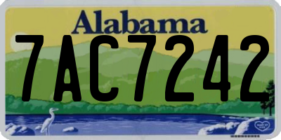 AL license plate 7AC7242