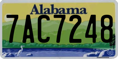 AL license plate 7AC7248