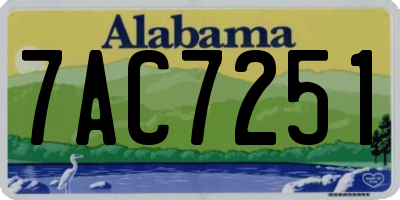 AL license plate 7AC7251