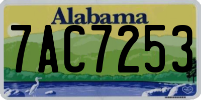 AL license plate 7AC7253