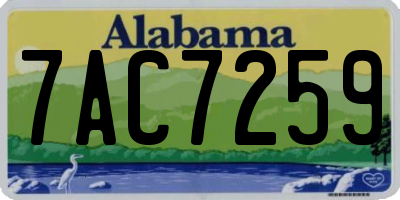 AL license plate 7AC7259