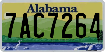AL license plate 7AC7264