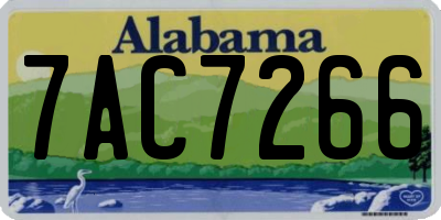AL license plate 7AC7266