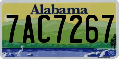AL license plate 7AC7267
