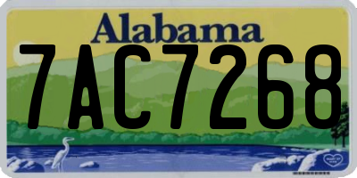 AL license plate 7AC7268