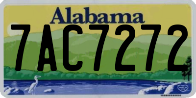 AL license plate 7AC7272