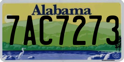 AL license plate 7AC7273