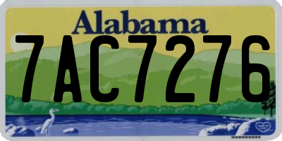AL license plate 7AC7276