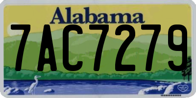 AL license plate 7AC7279