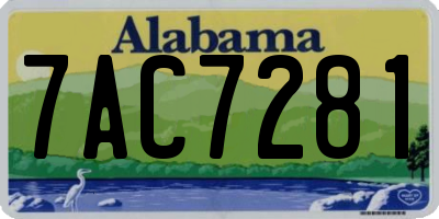 AL license plate 7AC7281