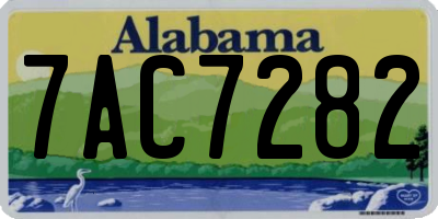 AL license plate 7AC7282