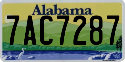 AL license plate 7AC7287