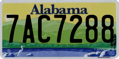 AL license plate 7AC7288
