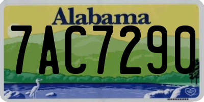 AL license plate 7AC7290