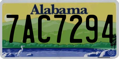 AL license plate 7AC7294