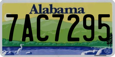 AL license plate 7AC7295
